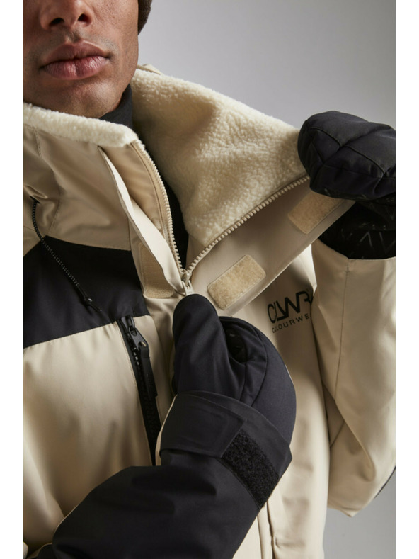 Tenson Pánská Snowboardová Bunda Colourwear Spine M Béžová