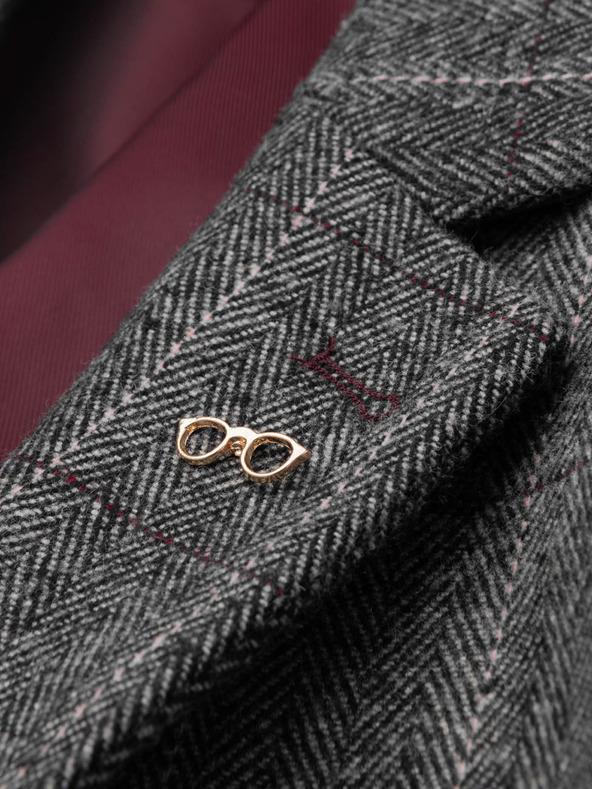 Ombre Clothing Ozdobný kovový špendlík na brýle zlatý zlatá Ombre Clothing