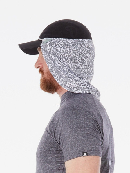Northfinder Bílá vzorovaná krycí maska na krk a obličej Northfinder Neckfacemask Ac-3010Sii