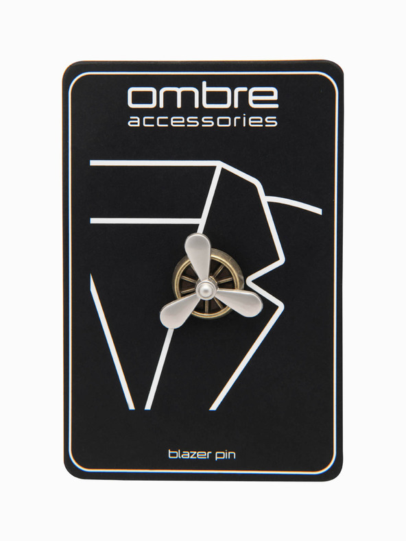 Ombre Clothing Kovová ozdobná oděvní vrtule krémová Ombre Clothing