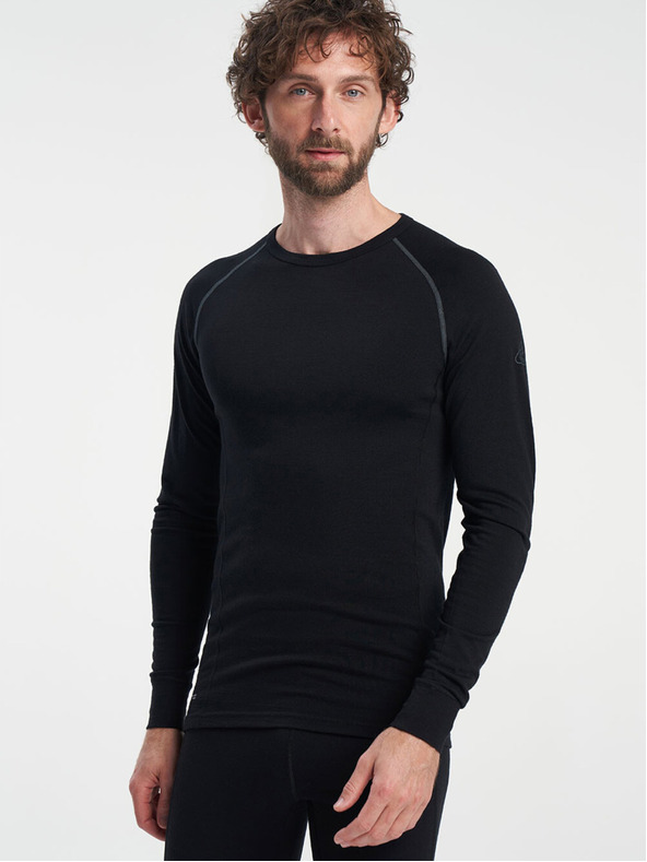 Tenson pánské funkční triko s dlouhým rukávem TENSON Himalaya Baselayer Merino Top M černé