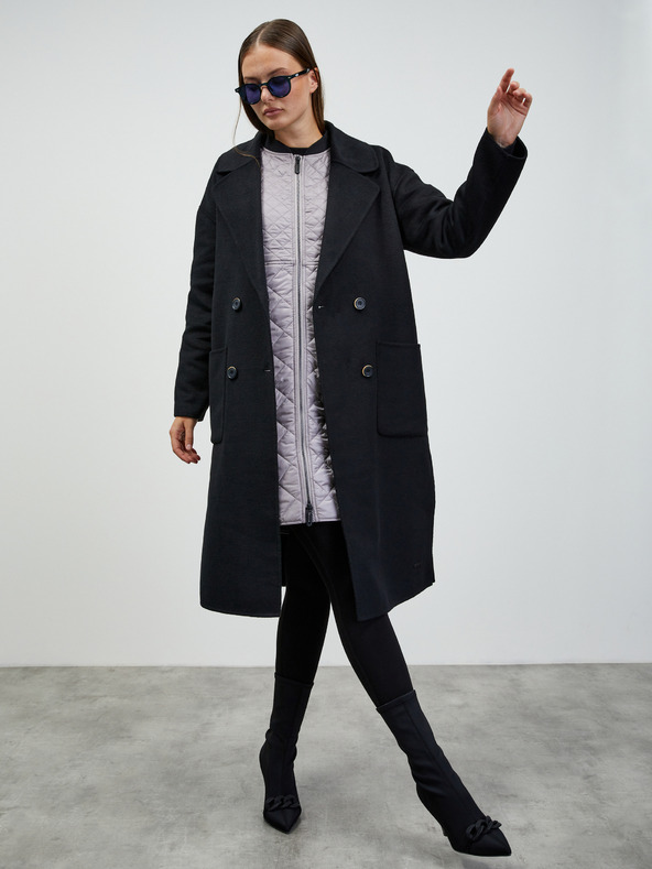 ZOOT.lab Šedá dámská prošívaná prodloužená bunda ZOOT.lab Patty