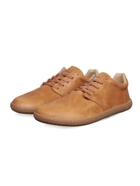 Vasky Dámské kožené barefoot světle hnědé Vasky Terry Caramel