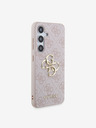 Guess Guess PU 4G Metal Logo Zadní Kryt pro Samsung Galaxy S24 Pink