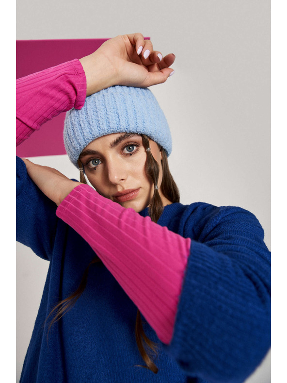 Moodo Světle modrá dámská čepice Moodo