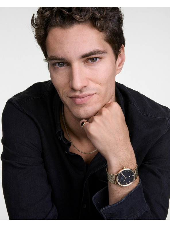 Daniel Wellington Zlatý ocelový řetízek Daniel Wellington Mesh DW00401099