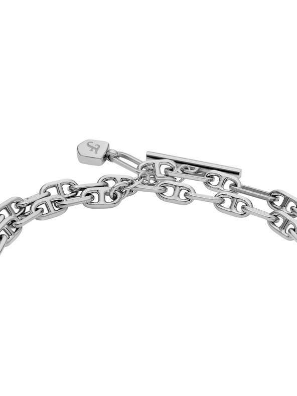 Fossil Dámský dvojitý ocelový náramek Fossil D-Link JA7245040