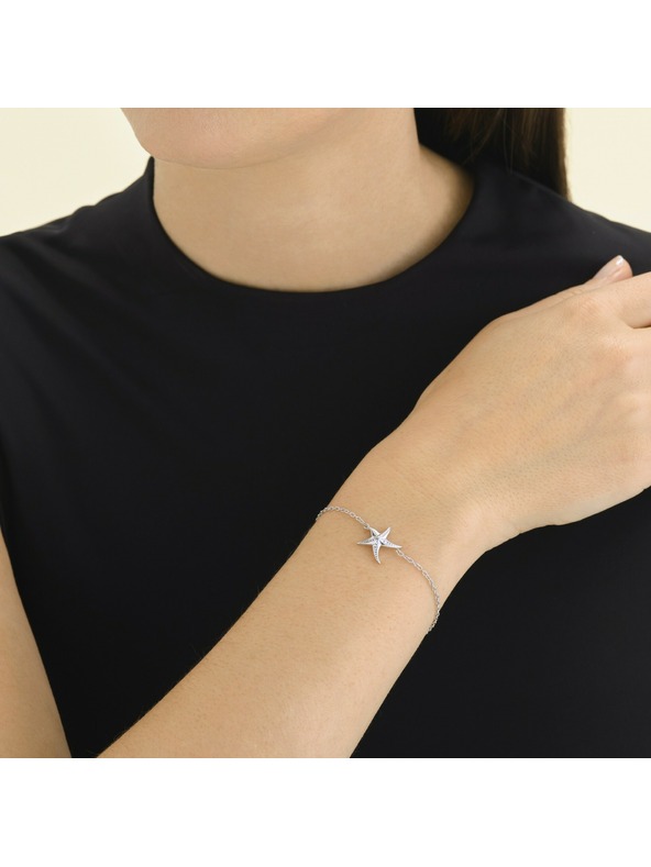 Rosefield Dámský rhodiovaný náramek Rosefield JBSBS-J829