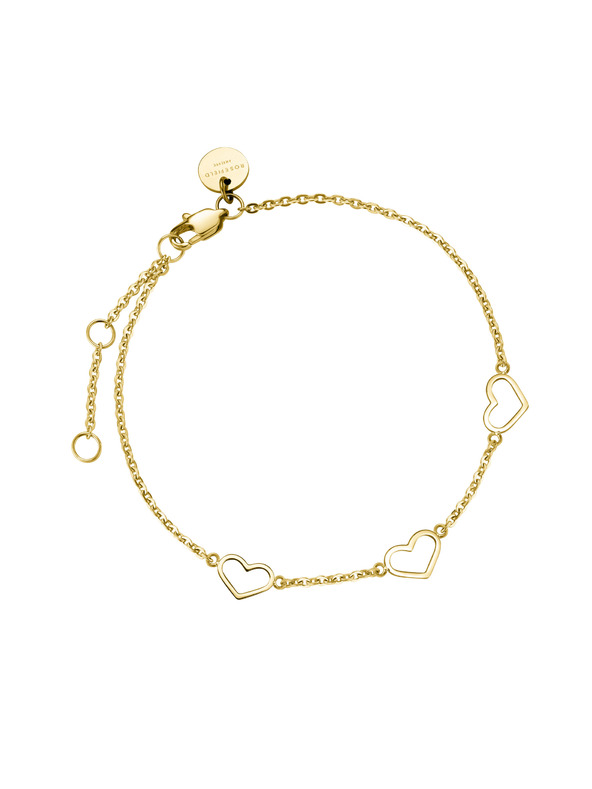 Rosefield Rosefield zlatý náramek Triple Heart JBTHG-J537