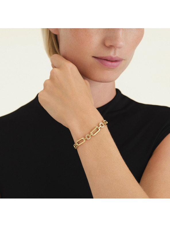 Rosefield Pozlacený dámský náramek Rosefield JBOSG-J900