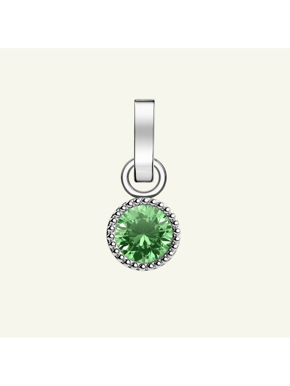 Rosefield Rosefield přívěsek stříbrné barvy Birthstone August color
