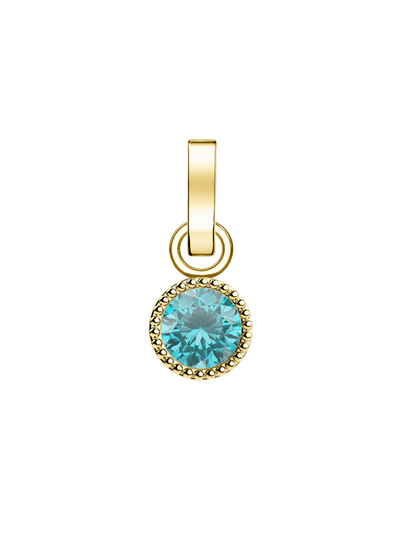 Rosefield Rosefield přívěsek zlaté barvy Birthstone March color
