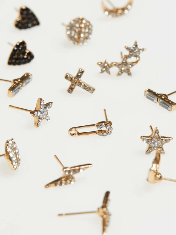 Moodo Sada náušnic ve zlaté barvě Moodo