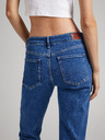 Pepe Jeans Modré dámské straight fit džíny Pepe Jeans Mary