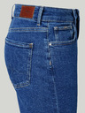 Pepe Jeans Modré dámské straight fit džíny Pepe Jeans Mary