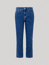 Pepe Jeans Modré dámské straight fit džíny Pepe Jeans Mary