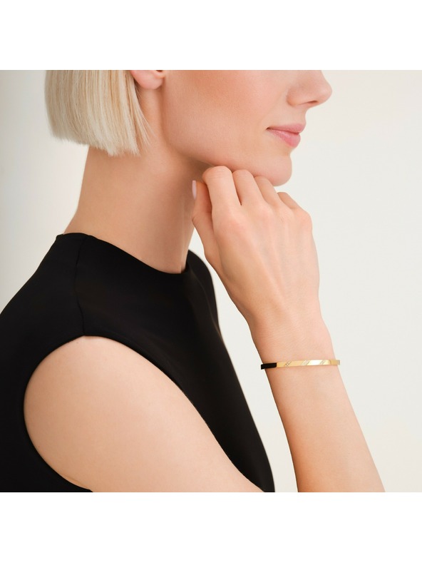 Rosefield Rosefield dámský pevný náramek pozlacený JBLCG-J1043