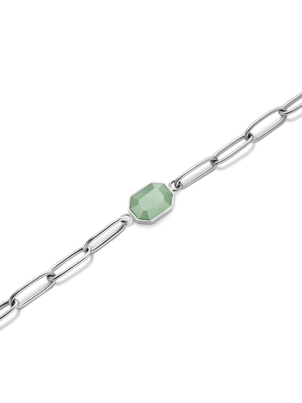 Rosefield Rosefield náramek stříbrné barvy Geometric Gemstone JBGGS-J663