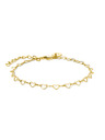 Rosefield Rosefield náramek ve zlaté barvě Heart Chain JBHCG-J682