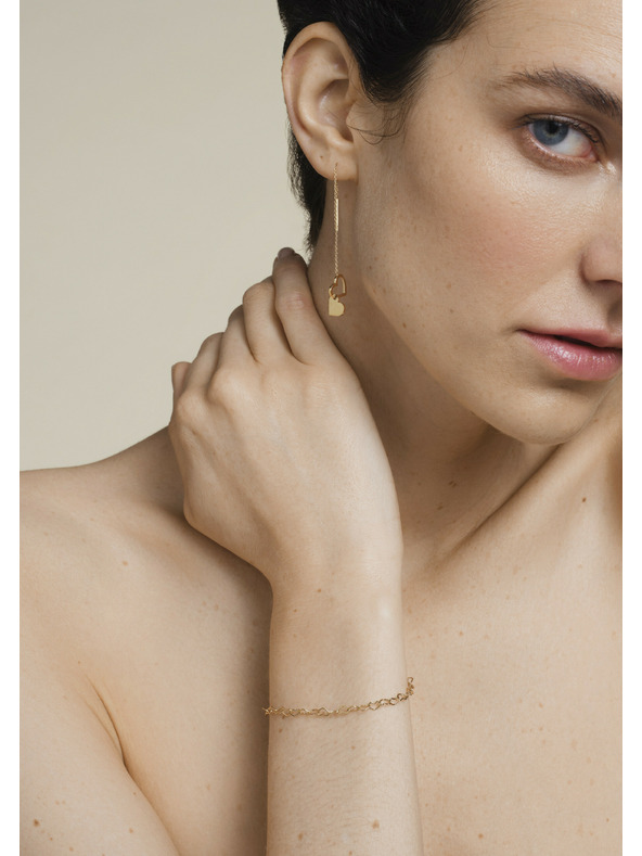 Rosefield Rosefield náramek ve zlaté barvě Heart Chain JBHCG-J682