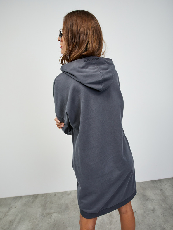 ZOOT.lab Šedé dámské mikinové basic šaty s kapucí ZOOT.lab Dove