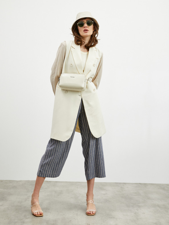 ZOOT.lab Béžové dámské pruhované sako ZOOT.lab Ursala