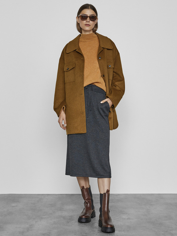 ZOOT.lab Šedá dámská pletená midi sukně METROOPOLIS by ZOOT.lab Barny