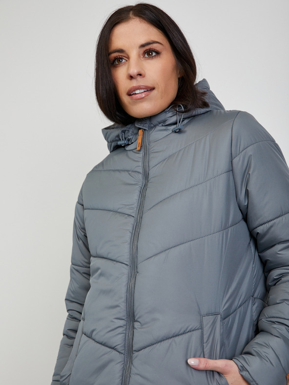 ZOOT.lab Šedý dámský prošívaný kabát ZOOT.lab