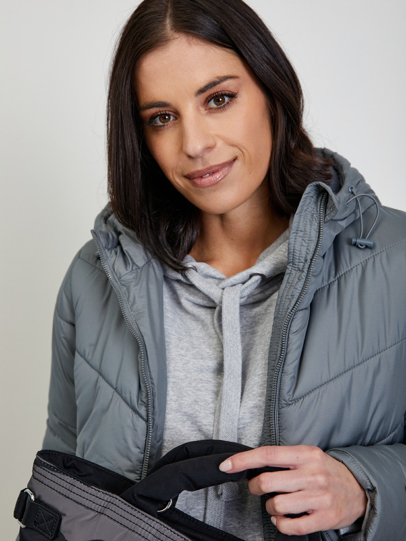 ZOOT.lab Šedý dámský prošívaný kabát ZOOT.lab