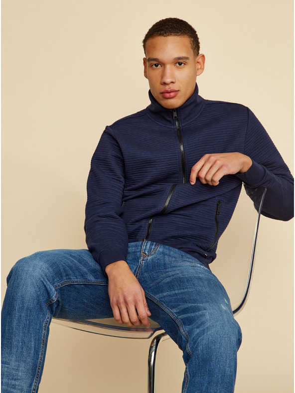 ZOOT.lab Tmavě modrá pánská mikina ZOOT.lab Malvin