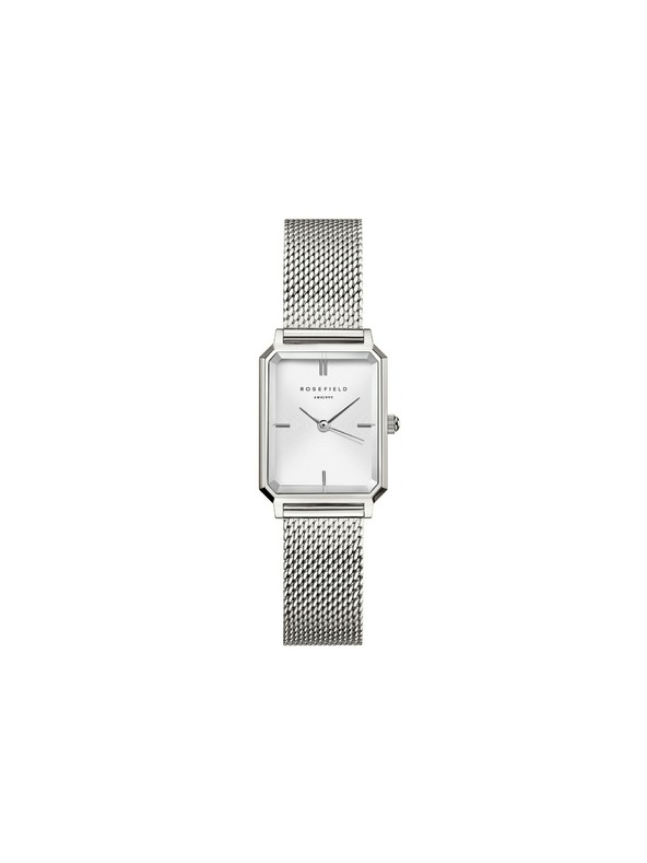 Rosefield Dámské hodinky Rosefield Octagon XS Mesh Silver OWSMS-O74