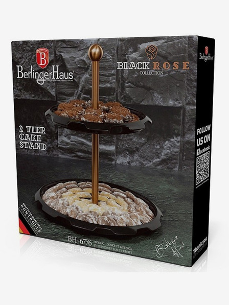 Berlingerhaus Etažér dvoupatrový Black Rose Collection BERLINGERHAUS