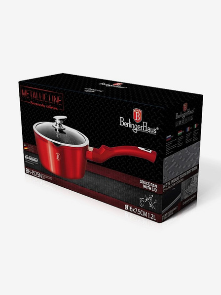Berlingerhaus Rendlík s poklicí s mramorovým povrchem 16 cm Burgundy Metallic Line BERLINGERHAUS