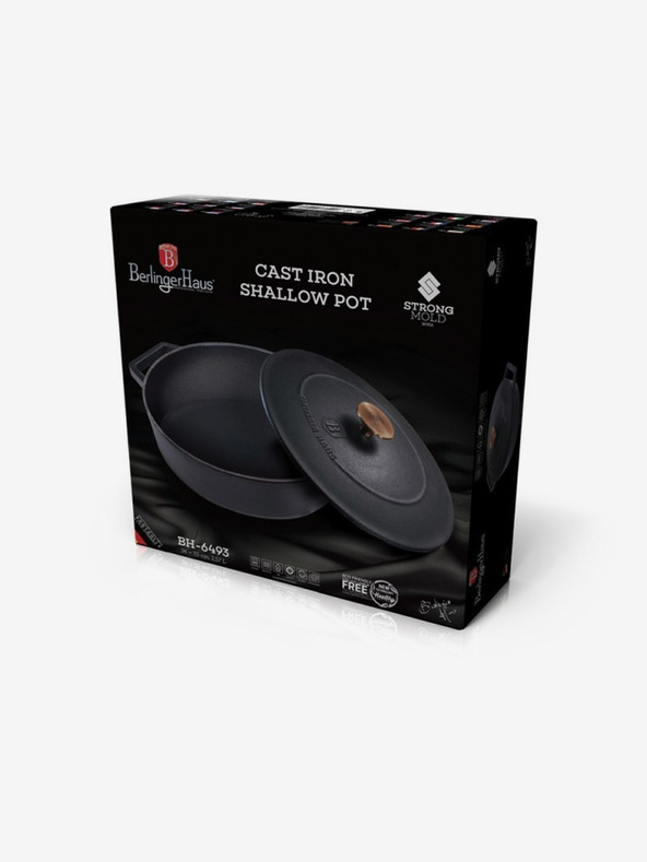 Berlingerhaus Litinový pekáč s poklicí 26 cm BERLINGERHAUS Black Rose Collection