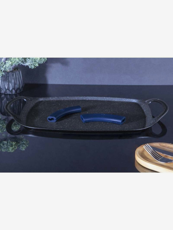 Berlingerhaus Grilovací deska s mramorovým povrchem 47 cm BERLINGERHAUS Metallic Line Aquamarine Edition