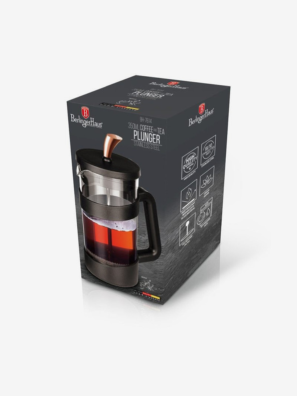Berlingerhaus Konvice na čaj a kávu French Press 350 ml Black Rose Collection BERLINGERHAUS