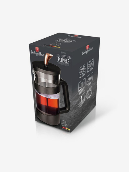 Berlingerhaus Konvice na čaj a kávu French Press 600 ml Black Rose Collection BERLINGERHAUS