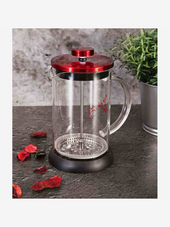 Berlingerhaus Konvička na čaj a kávu French Press 600 ml Burgundy Metallic Line BERLINGERHAUS