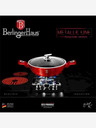 Berlingerhaus Kulatý pekáč s mramorovým povrchem a poklicí 24 cm BERLINGERHAUS Burgundy Metallic Line