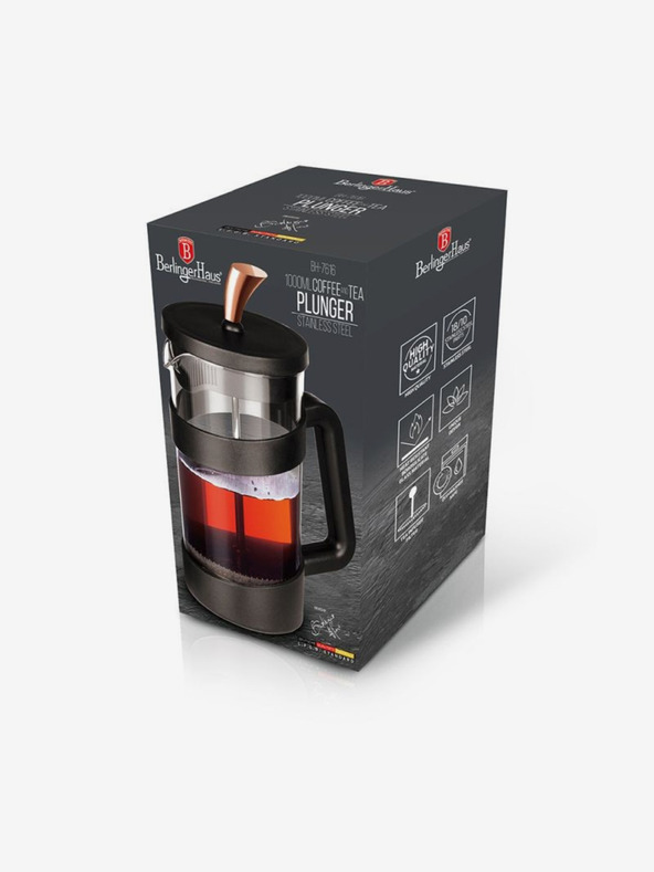 Berlingerhaus Konvice na čaj a kávu French Press 1000 ml Black Rose Collection BERLINGERHAUS