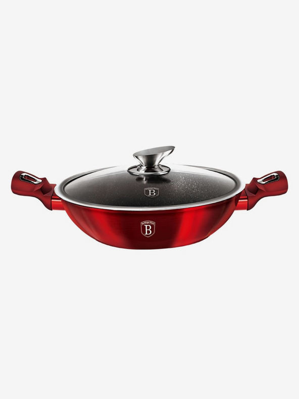 Berlingerhaus Wok s poklicí 30 cm Burgundy Edition BERLINGERHAUS