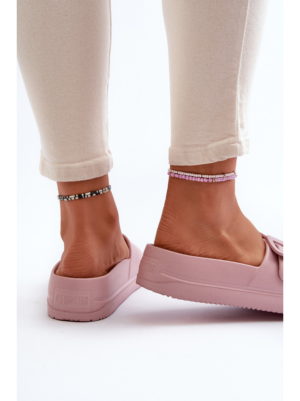 BIG STAR SHOES Dámské pěnové na platformě s přezkou Big Star růžová