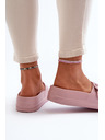 BIG STAR SHOES Dámské pěnové na platformě s přezkou Big Star růžová
