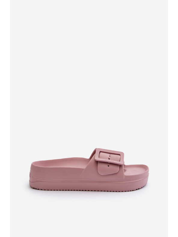 BIG STAR SHOES Dámské pěnové na platformě s přezkou Big Star růžová