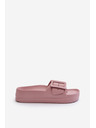 BIG STAR SHOES Dámské pěnové na platformě s přezkou Big Star růžová