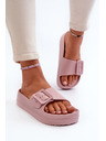 BIG STAR SHOES Dámské pěnové na platformě s přezkou Big Star růžová