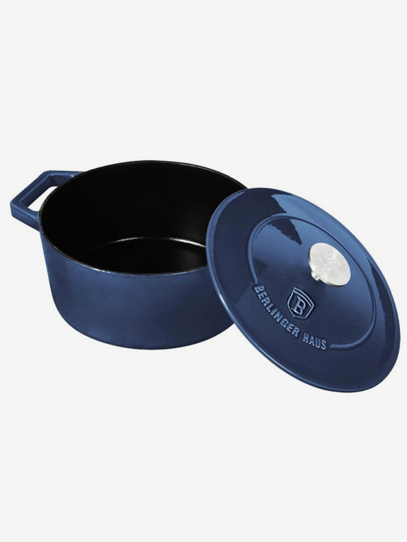 Berlingerhaus Litinový pekáč s poklicí BERLINGERHAUS Aquamarine Metallic Line (20 cm)