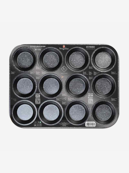 Berlingerhaus Forma na muffiny s nepřilnavým povrchem BERLINGERHAUS Black Rose Collection (12 ks)