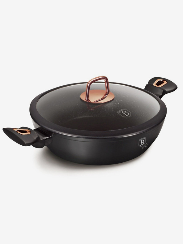 Berlingerhaus Pekáč s poklicí s mramorovým povrchem 28 cm Black Rose Collection BERLINGERHAUS