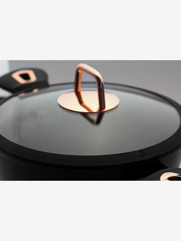 Berlingerhaus Pekáč s poklicí s mramorovým povrchem 28 cm Black Rose Collection BERLINGERHAUS